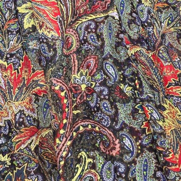 ZARA SHEER PAISLEY BOHO MIDI MAXI DRESS  ROMANTIC RARE FLOWER CHILD HIPPIECORE S - Picture 11 of 13